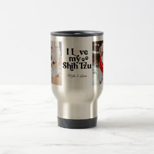 Mug De Voyage Mignon I Love My Shih Tzu 2 Amoureux des chiens ph