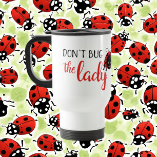 Mug De Voyage Mignonne ne bogue pas le monogramme ladybug add