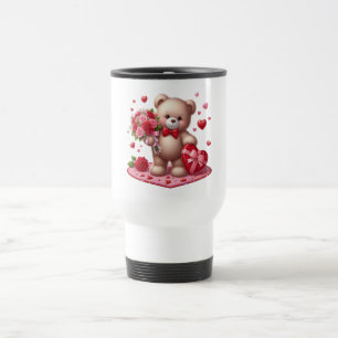 Mug De Voyage Mignonne Valentine's Day Teddy Bear