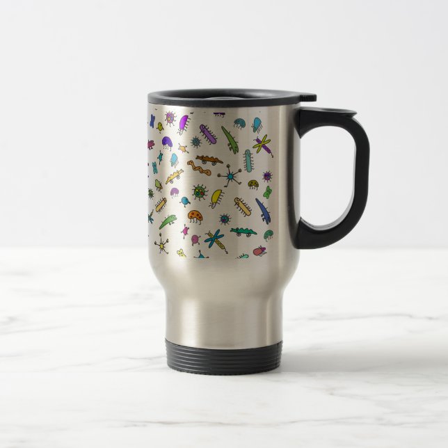 Mug De Voyage Mini Bugs et Mini Beasts (Droit)