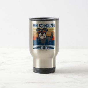 Mug De Voyage Mini Schnauzer Papa   Meilleur chien Schnauzer min