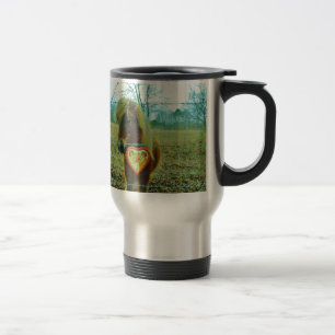 Mug De Voyage Miniature cheval Brown Valentine Heart