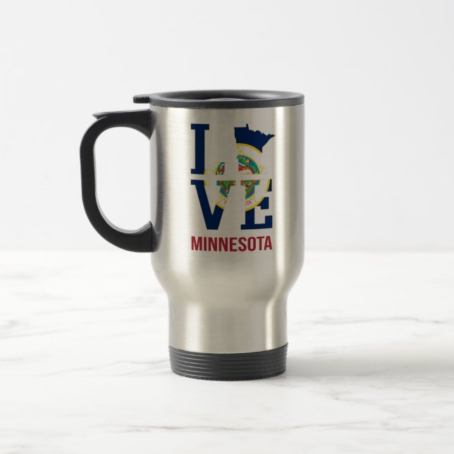 Mug De Voyage Minnesota State USA Love (Gauche)