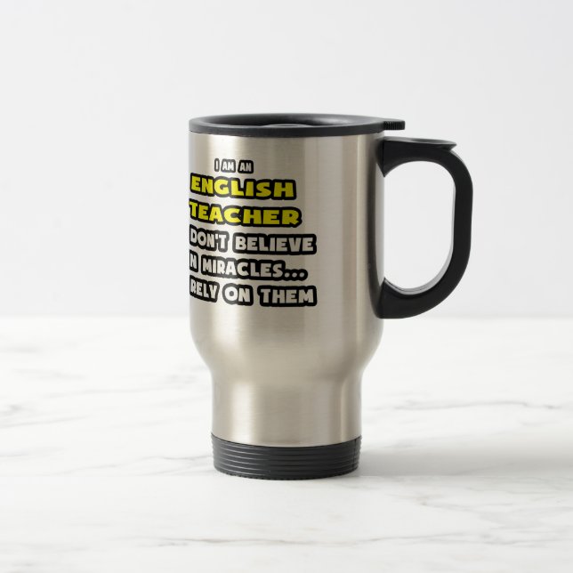 Mug De Voyage Miracles et professeurs d'anglais ... Drôle (Droit)