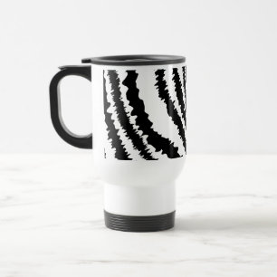 Mug De Voyage Modèle noir d'impression de zèbre