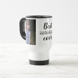 Mug De Voyage Moderne Meilleure maman Jamais Deux Collage Photo