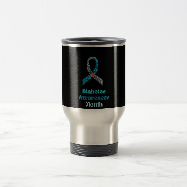 Mug De Voyage mois de sensibilisation au diabète (Centre)