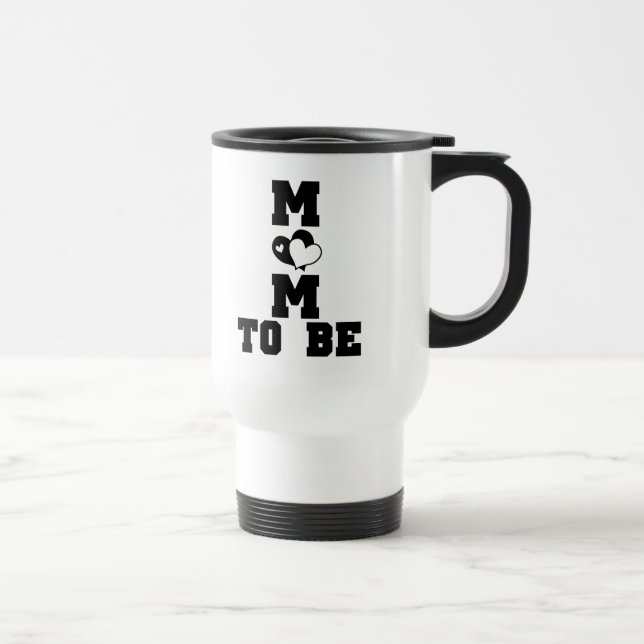 Mug De Voyage MOM à être - Texte noir (Droite)