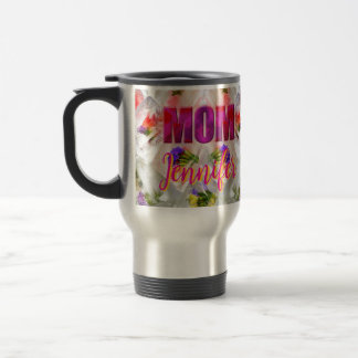 Mug De Voyage 'Mom-Boss-Fire' – Diseño floral en cubos