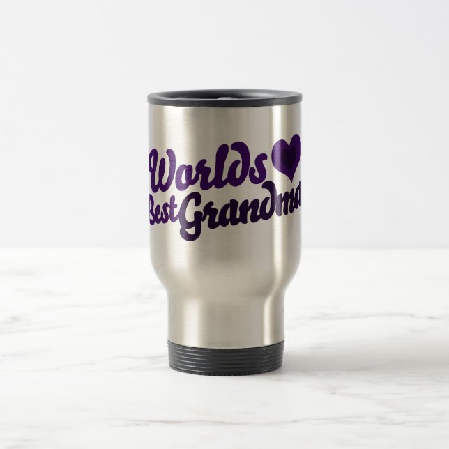Mug De Voyage Monde meilleur grand-mère (Centre)