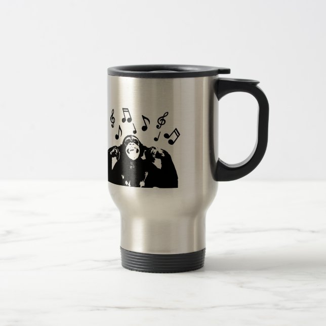 Mug De Voyage monkeymonkey de musique (Droit)