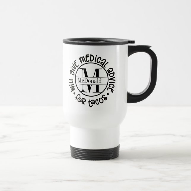 Mug De Voyage Monogramme Docteur Voyage Musique (Droite)