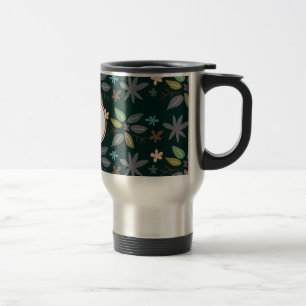 Mug De Voyage monogramme et feuille