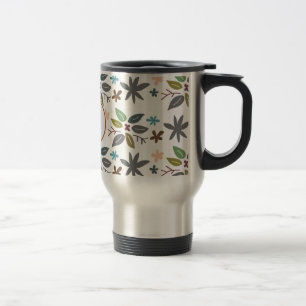 Mug De Voyage monogramme et feuille