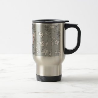 Mug De Voyage monogramme et fleurs