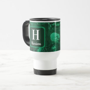 Mug De Voyage Monogramme Initial de Famille en Pierre Précieuse