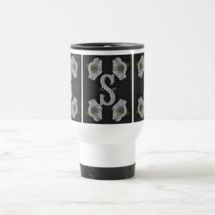 Mug De Voyage Monogramme personnalisé initial Nom Morning Glory