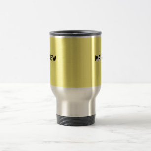 Mug De Voyage monogramme simple de lettre initiale ajoutez votre