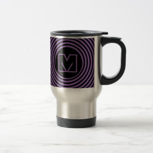 Mug De Voyage Monogramme vortex spirale violet cool
