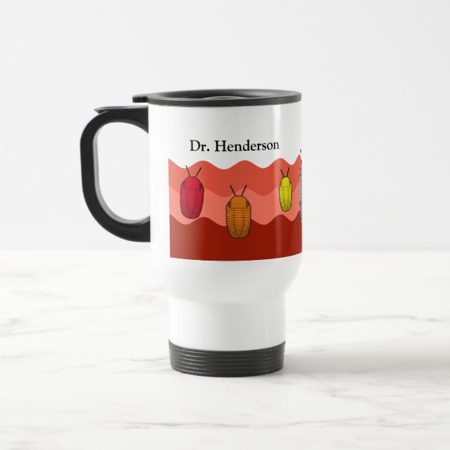 Mug De Voyage Montée des Trilobites - Animal préhistorique (Gauche)