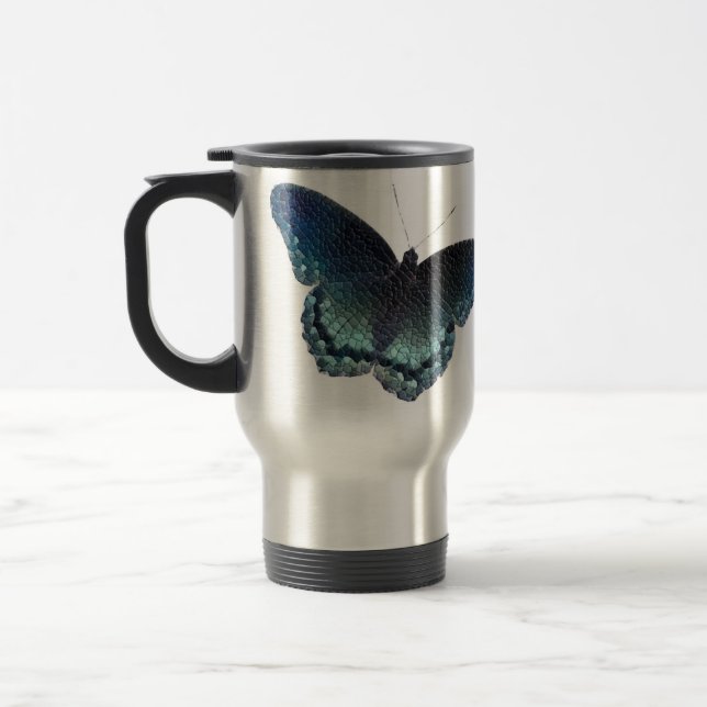 Mug De Voyage Mosaïque de papillon (Gauche)