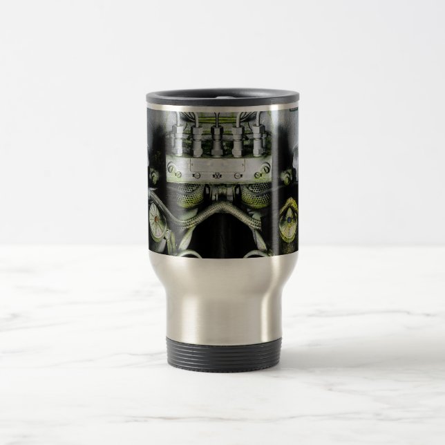 Mug De Voyage Moteur vert (Centre)