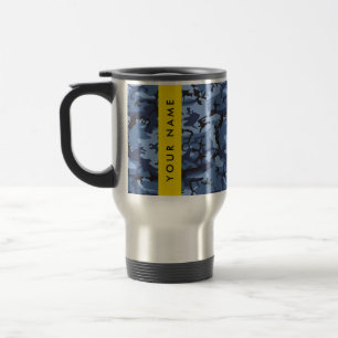 Mug De Voyage Motif camouflage bleu marine Personnalisez votre n