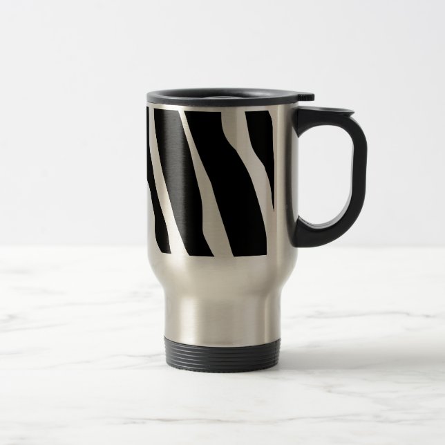 Mug De Voyage Motif de bandes d'impression Zebra (Droit)