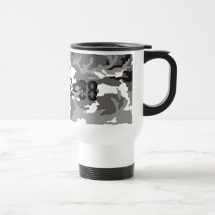 Mug De Voyage Motif de camouflage gris