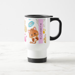 Mug De Voyage Motif De Chats, Chats Mignons, Kitty, Paws, Votre 