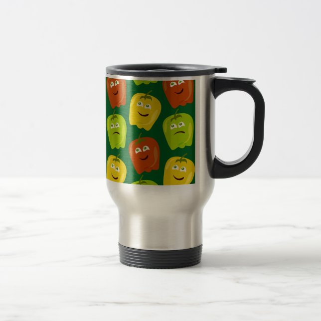 Mug De Voyage Motif de dessin animé Bell Pepper (Droit)