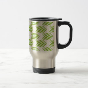 Mug De Voyage Motif de flèche Tribal verte