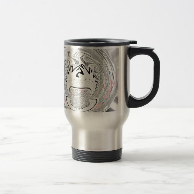 Mug De Voyage Motif de flore urbaine moderne (Droit)