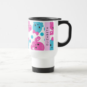 Mug De Voyage Motif de pieuvre, Pieuvre mignonne, Mer, Votre Nom