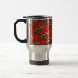 Mug De Voyage Motif Fextive TRex Dino sur rouge