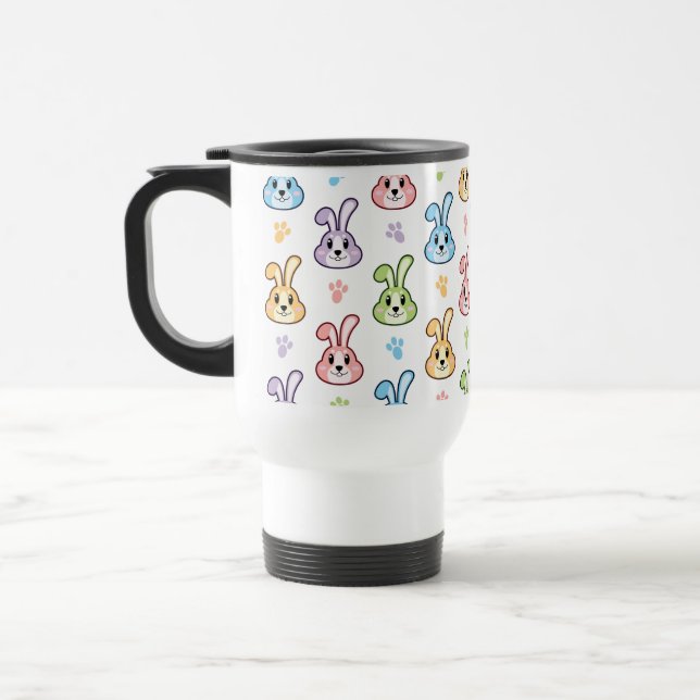 Mug De Voyage Motif lapin lapin de Pâques | Vacances (Gauche)