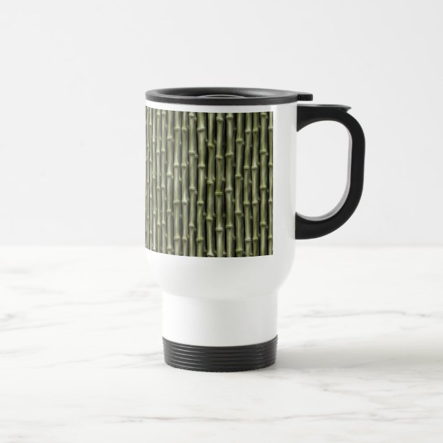 Mug De Voyage Motif naturel de bambou vert (Droite)