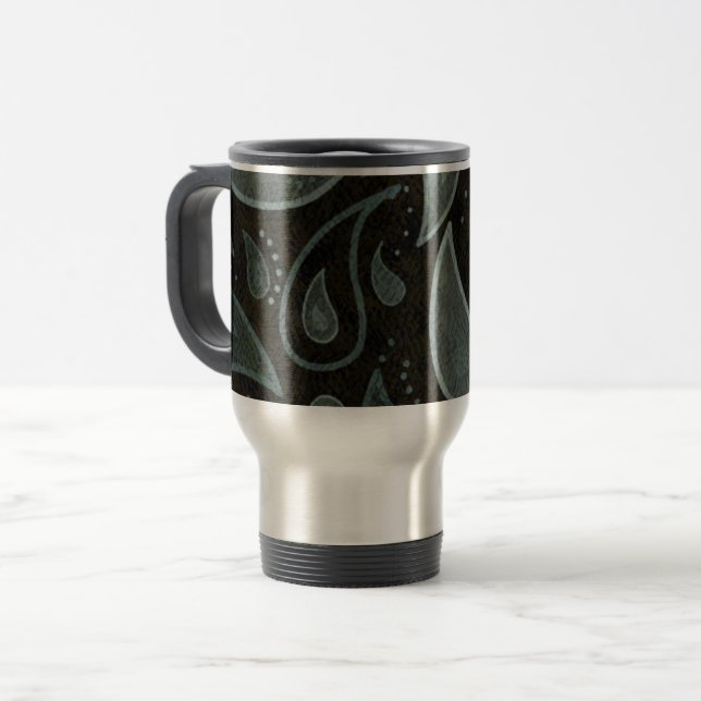 Mug De Voyage Motif noir et gris (Devant gauche)