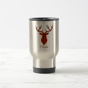 Mug De Voyage Motif personnalisé en silhouette de tête de boucho