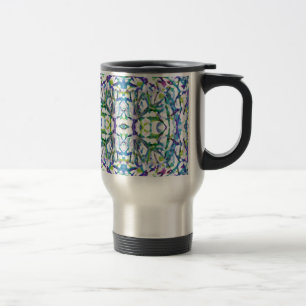 Mug De Voyage Motif psychédélique bleu