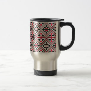 Mug De Voyage Motif rétro à point rouge et noir