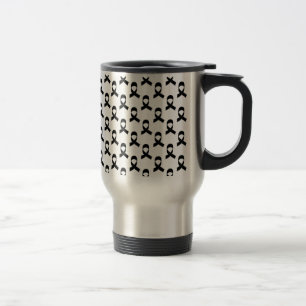 Mug De Voyage Motif Ruban Noir