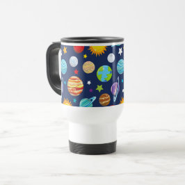 Mug De Voyage Motif spatial, Planètes, Étoiles, Cosmos, Galaxie