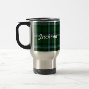 Mug De Voyage Motif Tartan vert et bleu