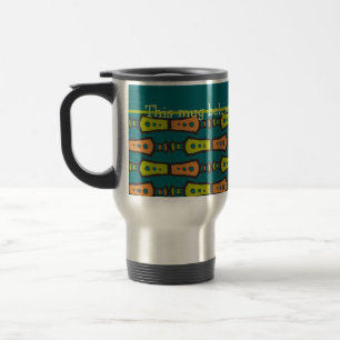 Mug De Voyage Motif tribal, Turquoise : Musique de voyage