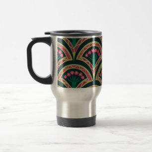 Mug De Voyage motif vert en forme de coque