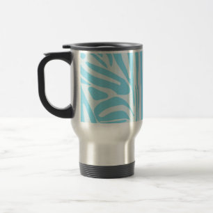 Mug De Voyage Motif Zèbre Bleu
