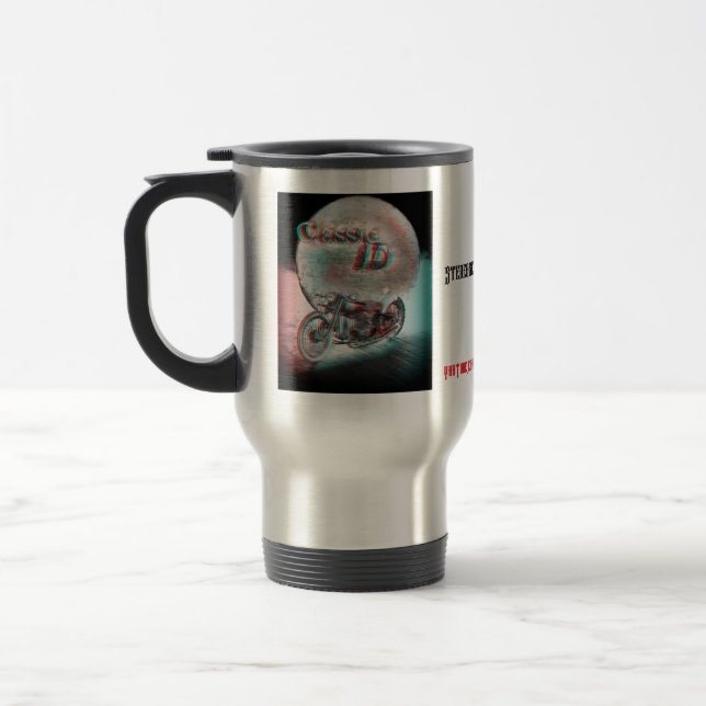 Mug De Voyage Moto 3D classique (Gauche)