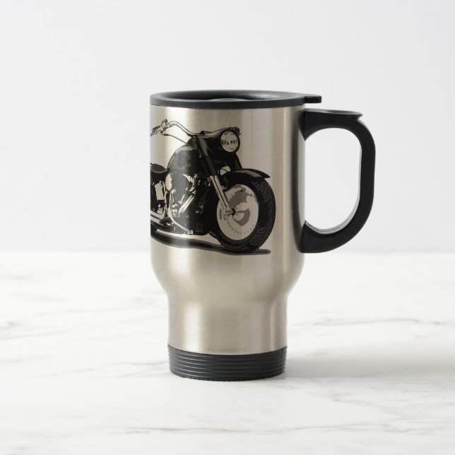 Mug De Voyage Moto noir (Droit)