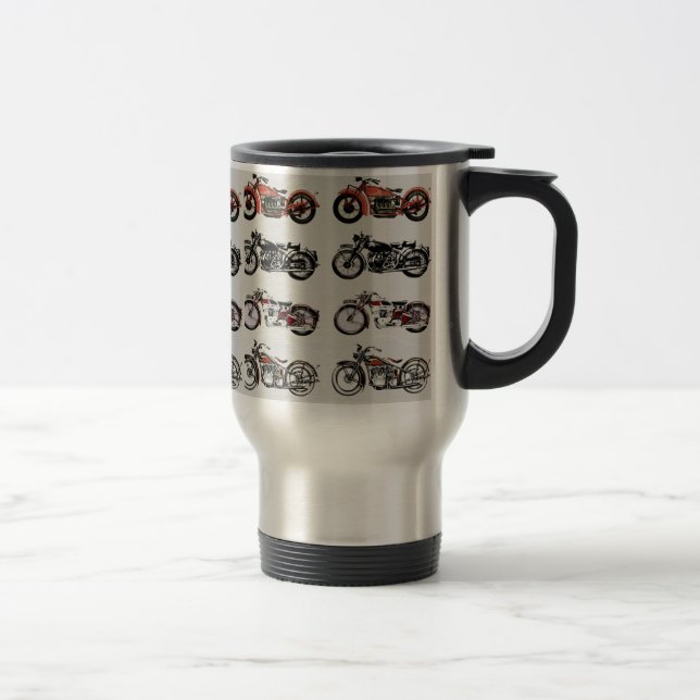 Mug De Voyage MOTOCYCLES vintages (Droit)